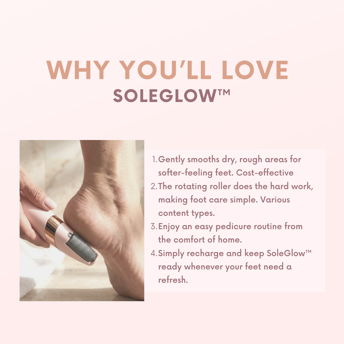 SoleGlow™ Electric Foot File